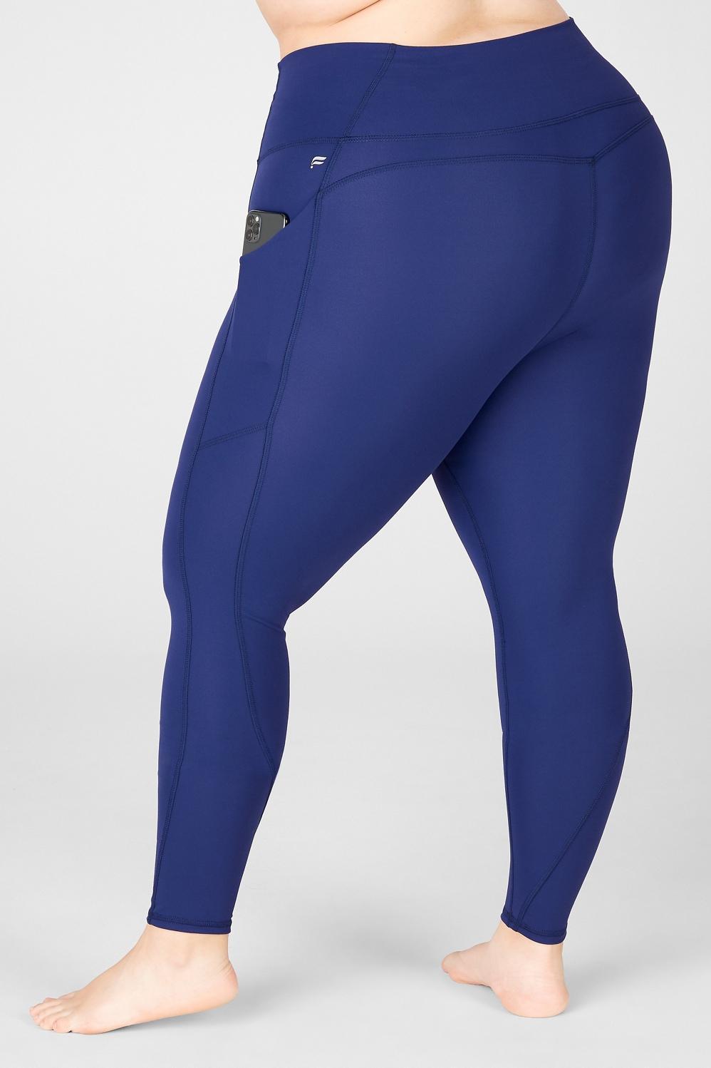 Fabletics Oasis High-Waisted Legging Womens blue plus Size 4X Product Image