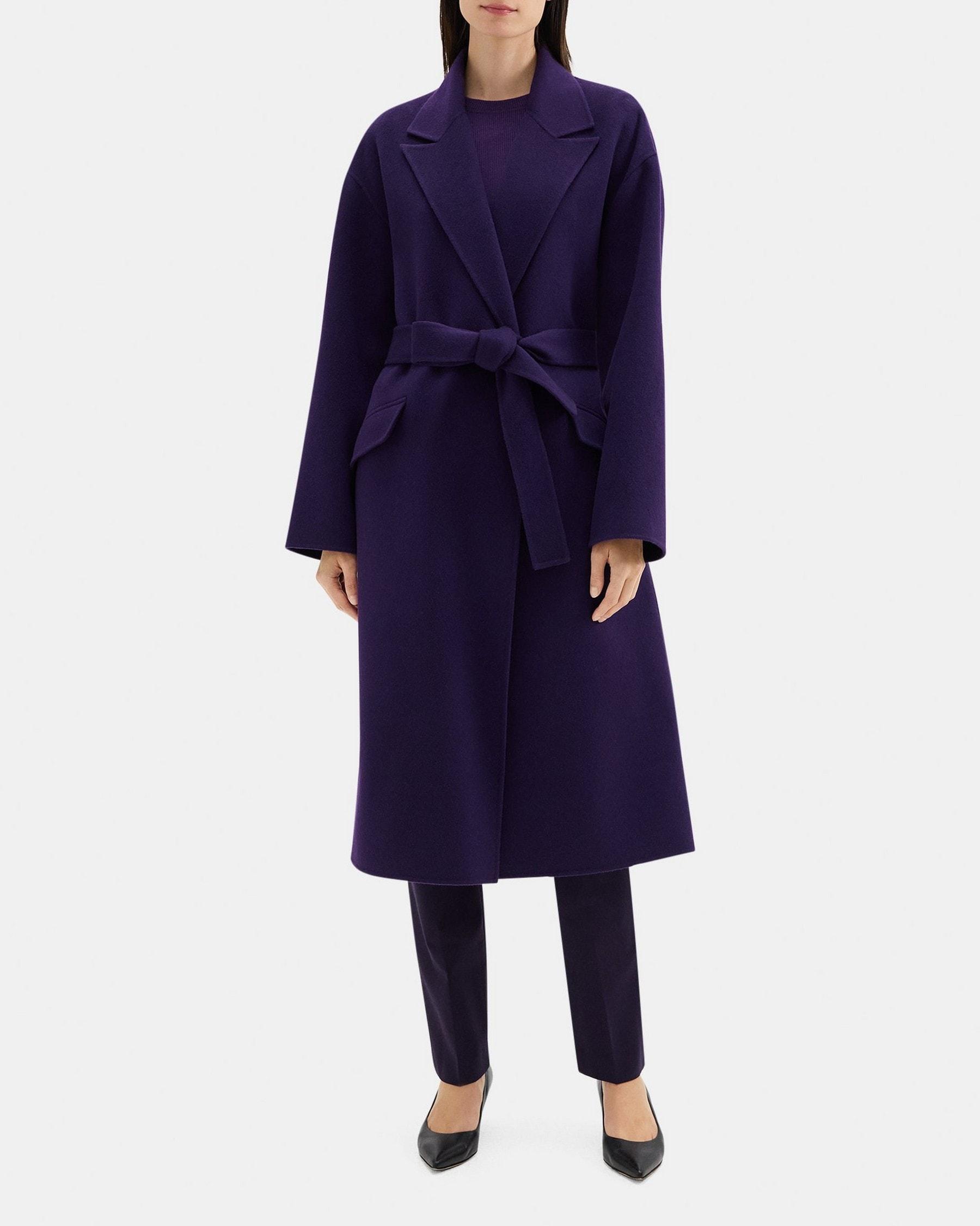 Robe Coat in Double-Face Wool-Cashmere Product Image