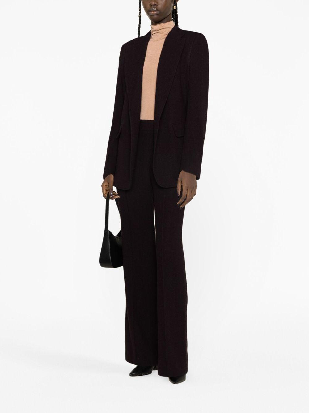 Wide-leg Tailored Trousers In Brown Product Image