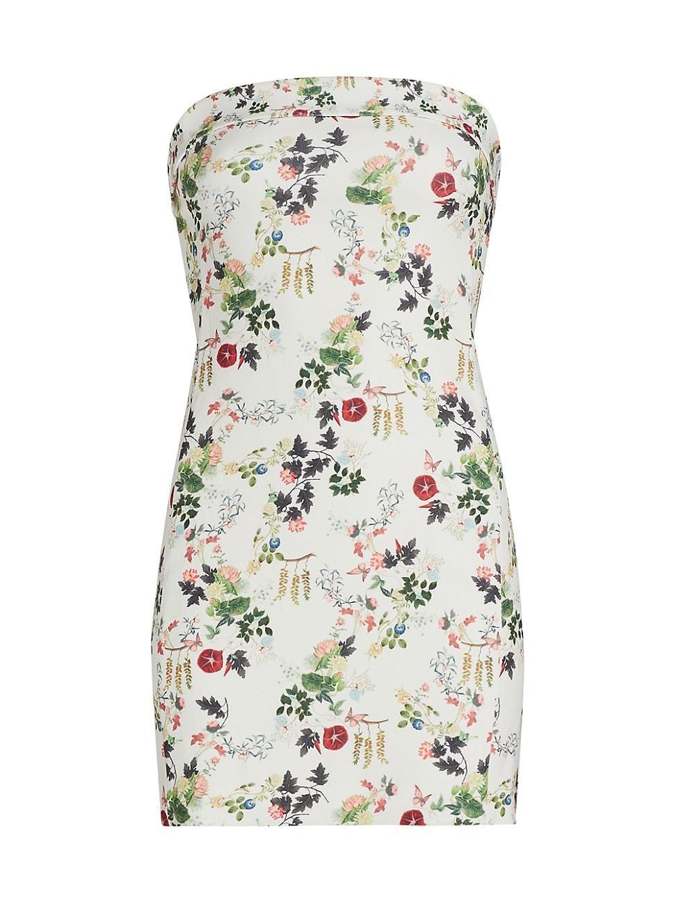 Womens Kelly Floral Crepe Minidress Product Image