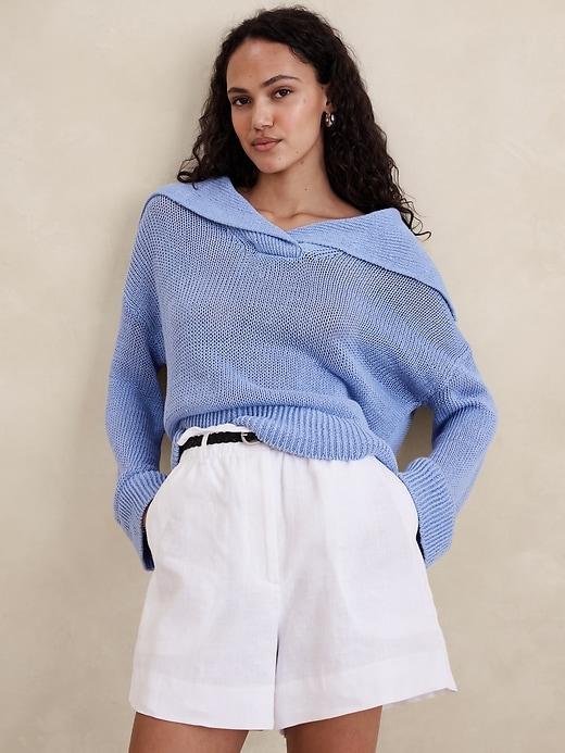 European Linen Sailor Sweater Product Image