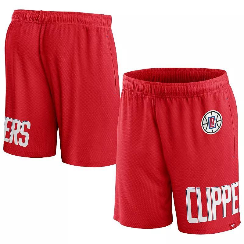 Mens Fanatics Branded LA Clippers Free Throw Mesh Shorts Product Image