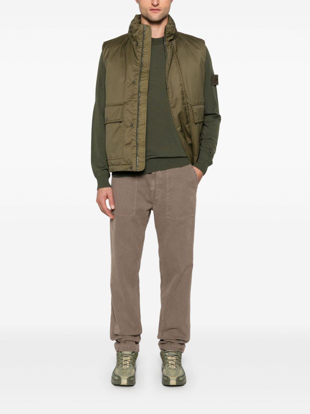 STONE ISLAND Compass-badge Sweater In Green Product Image