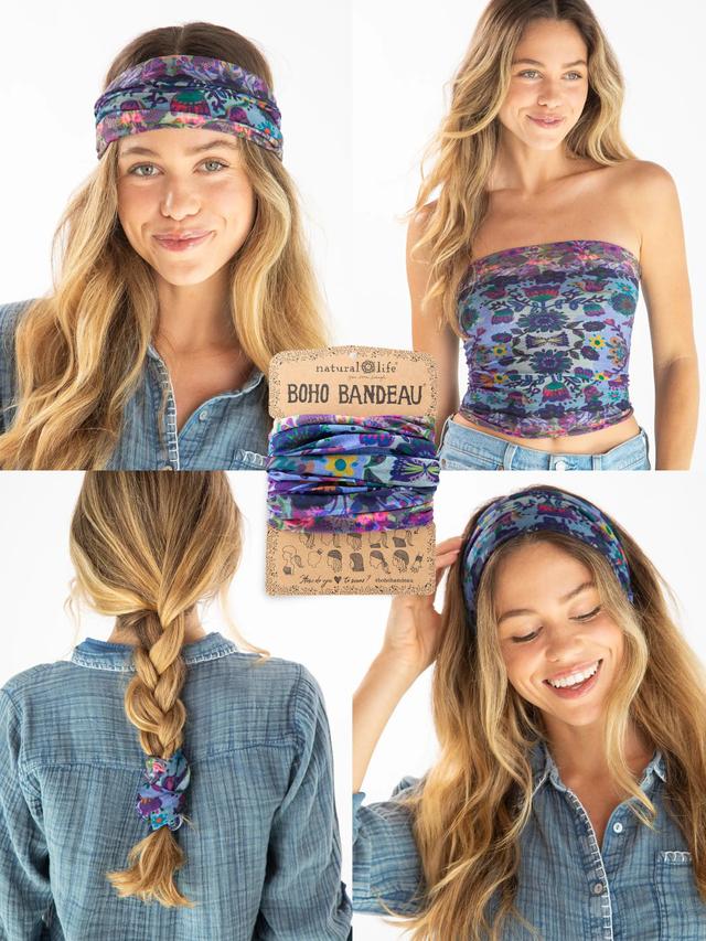 Full Boho Bandeau® Headband - Border Folk Garden Product Image