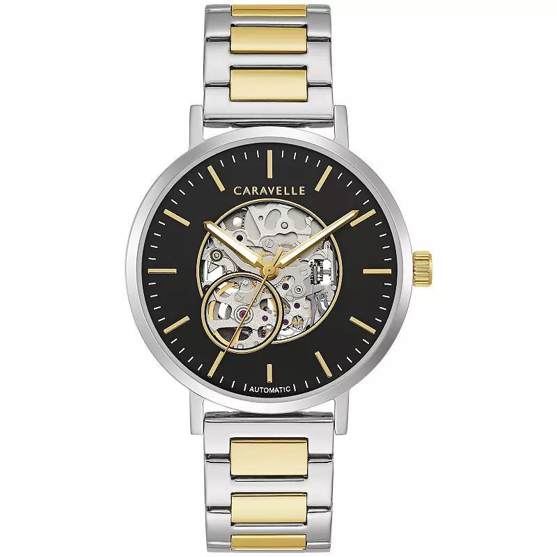 Caravelle by Bulova Mens Two-Tone Stainless Steel Bracelet Watch - 45A152 Gold Silver Product Image