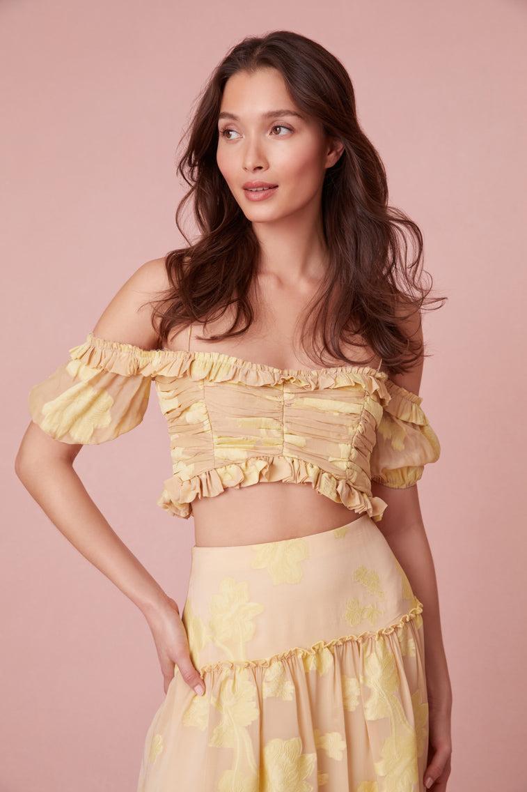 Emalin Cropped Off-Shoulder Top Product Image