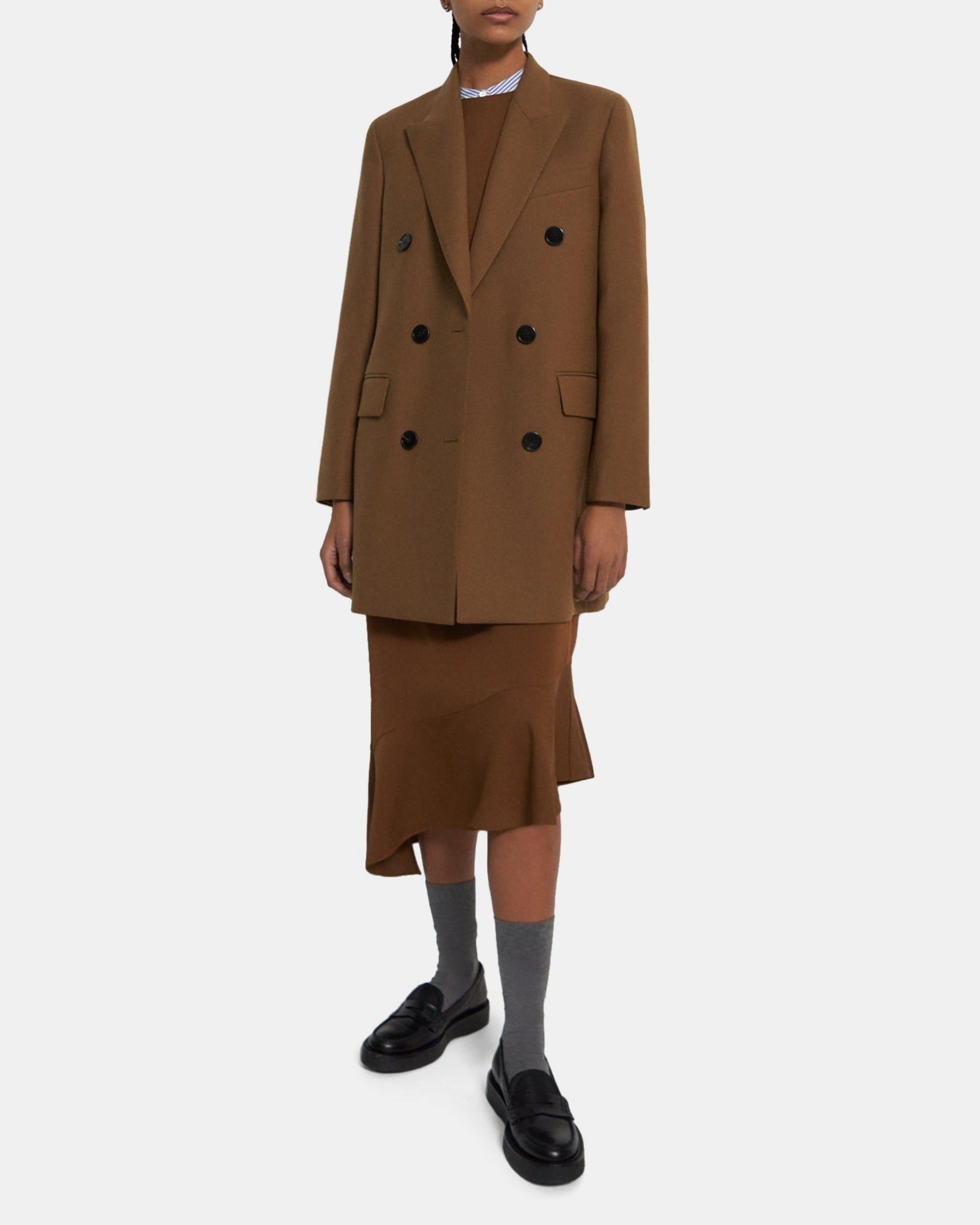 Double-Breasted Bonded Wool Coat Product Image