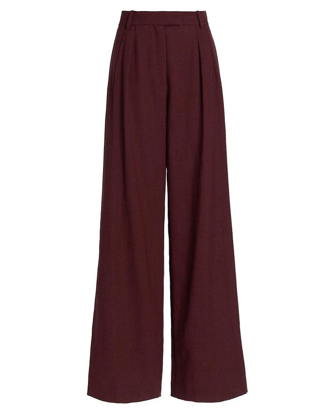 Womens Antone Wide-Leg Virgin Wool Pants Product Image