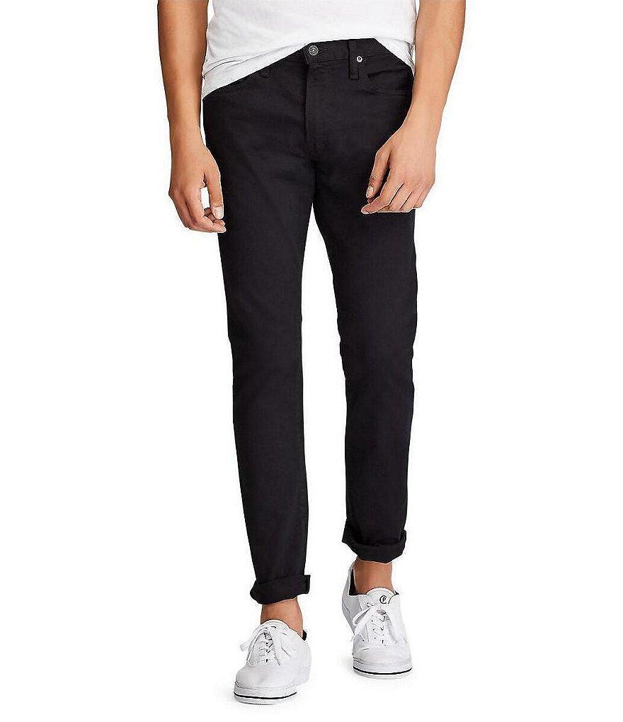 Polo Ralph Lauren Sullivan Slim-Fit Stretch Hudson Black Jeans Product Image