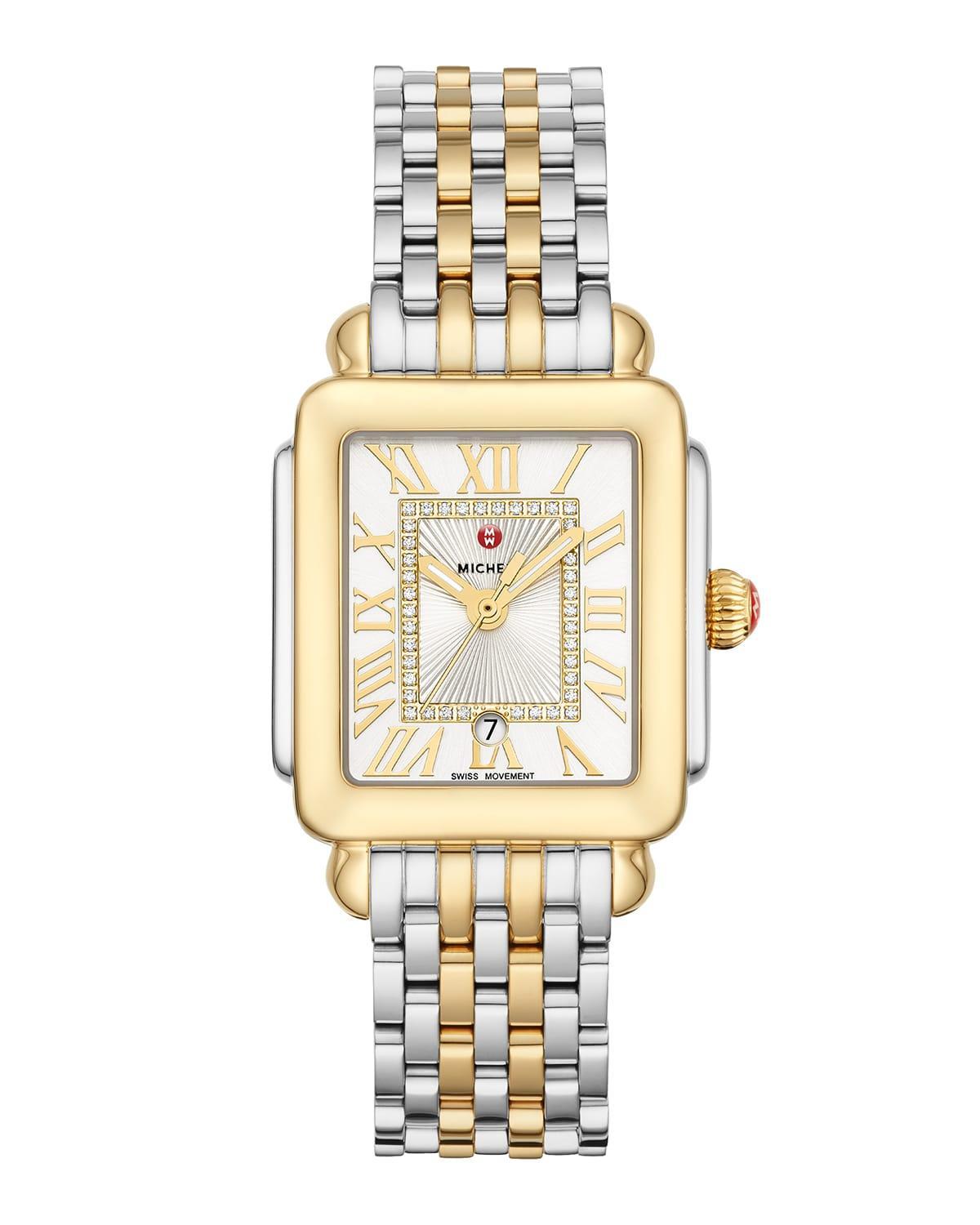 Womens Deco Madison Mid Two-Tone Diamond Dial Watch Product Image