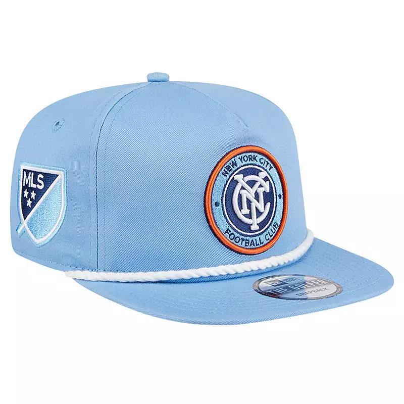 Mens New Era Sky Blue New York City FC The Golfer Kickoff Collection Adjustable Hat Product Image