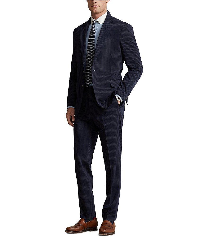 Polo Ralph Lauren Performance Modern Fit Flat Front Pinstripe Twill 2-Piece Suit Product Image