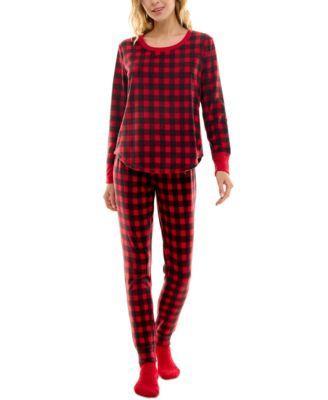 Roudelain Womens 2-Pc. Packaged Printed Pajamas & Socks Set Product Image