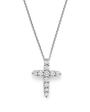 Tiny Treasures Diamond & 18K White Gold Cross Pendant Necklace Product Image