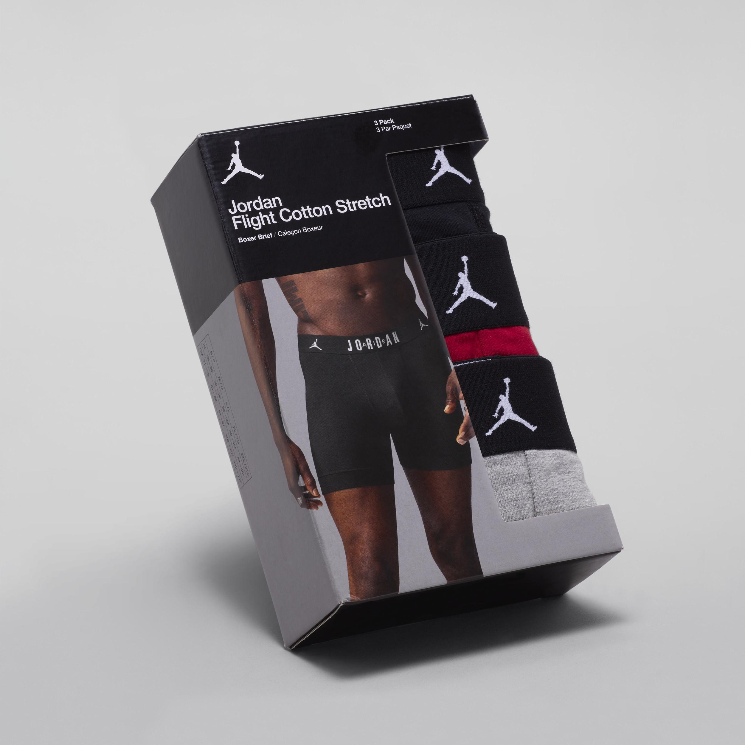 Men's Jordan Flight Cotton Boxer Briefs (3-Pack) Product Image