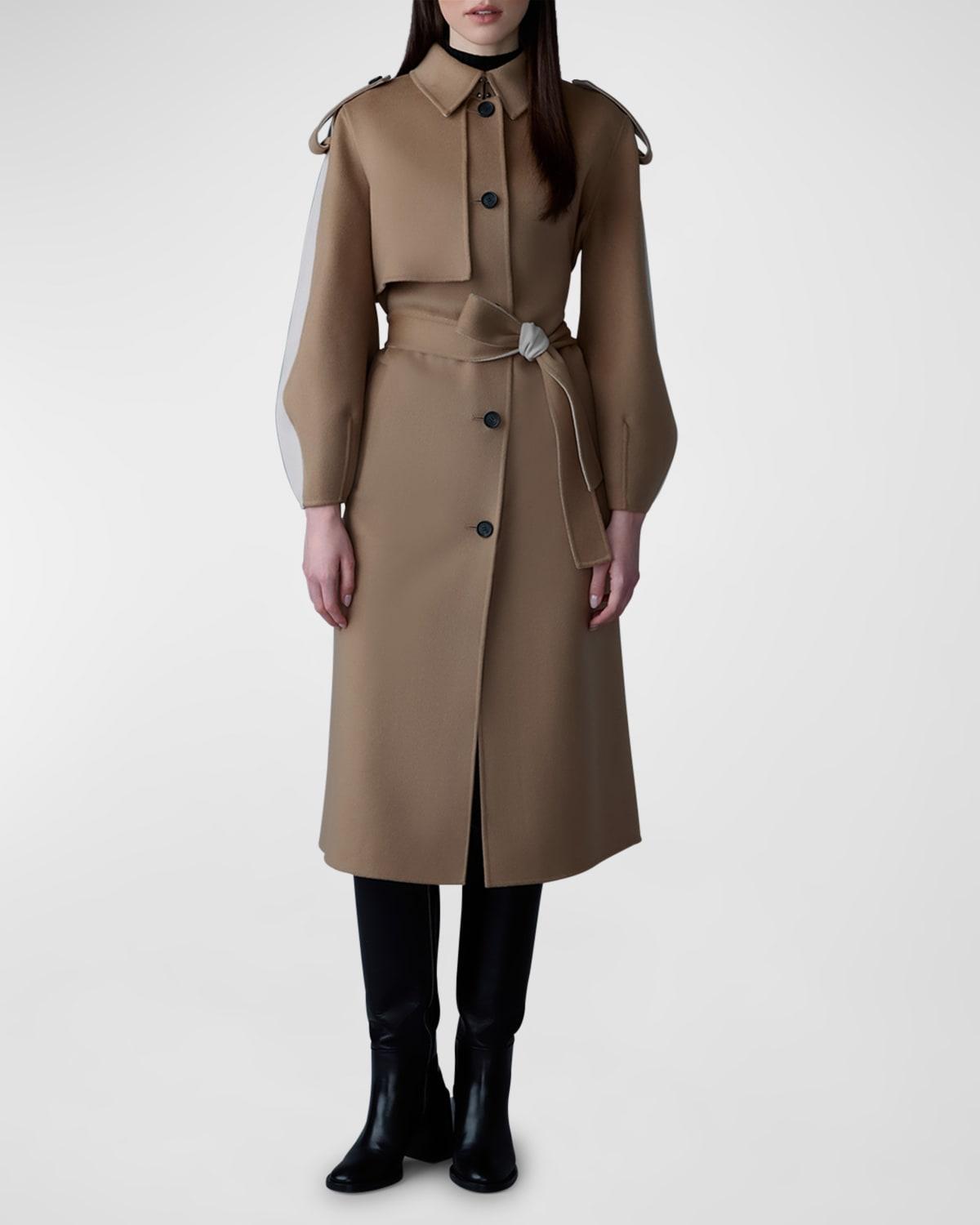 Womens Ceyla Double-Face Wool Belted Coat Product Image