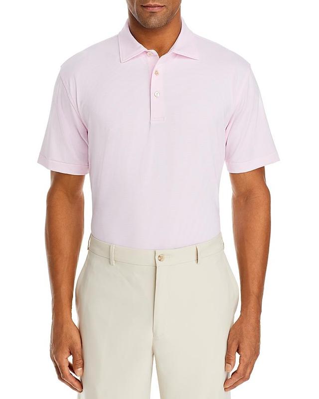 Peter Millar Mens Southern California Interlocking SC Jubilee Stripe Performance Polo | Color: Black | Size: M | USC Product Image