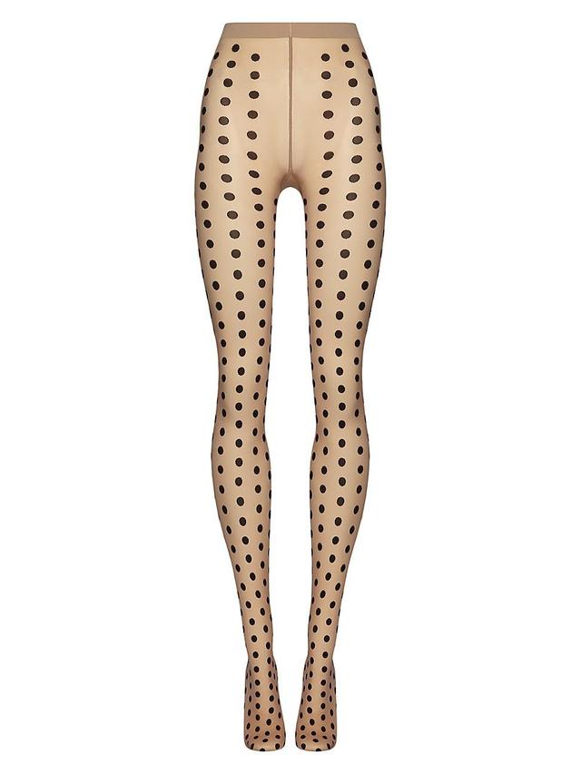 Womens Bonny Polka Dot Sheer-Opaque Tights Product Image