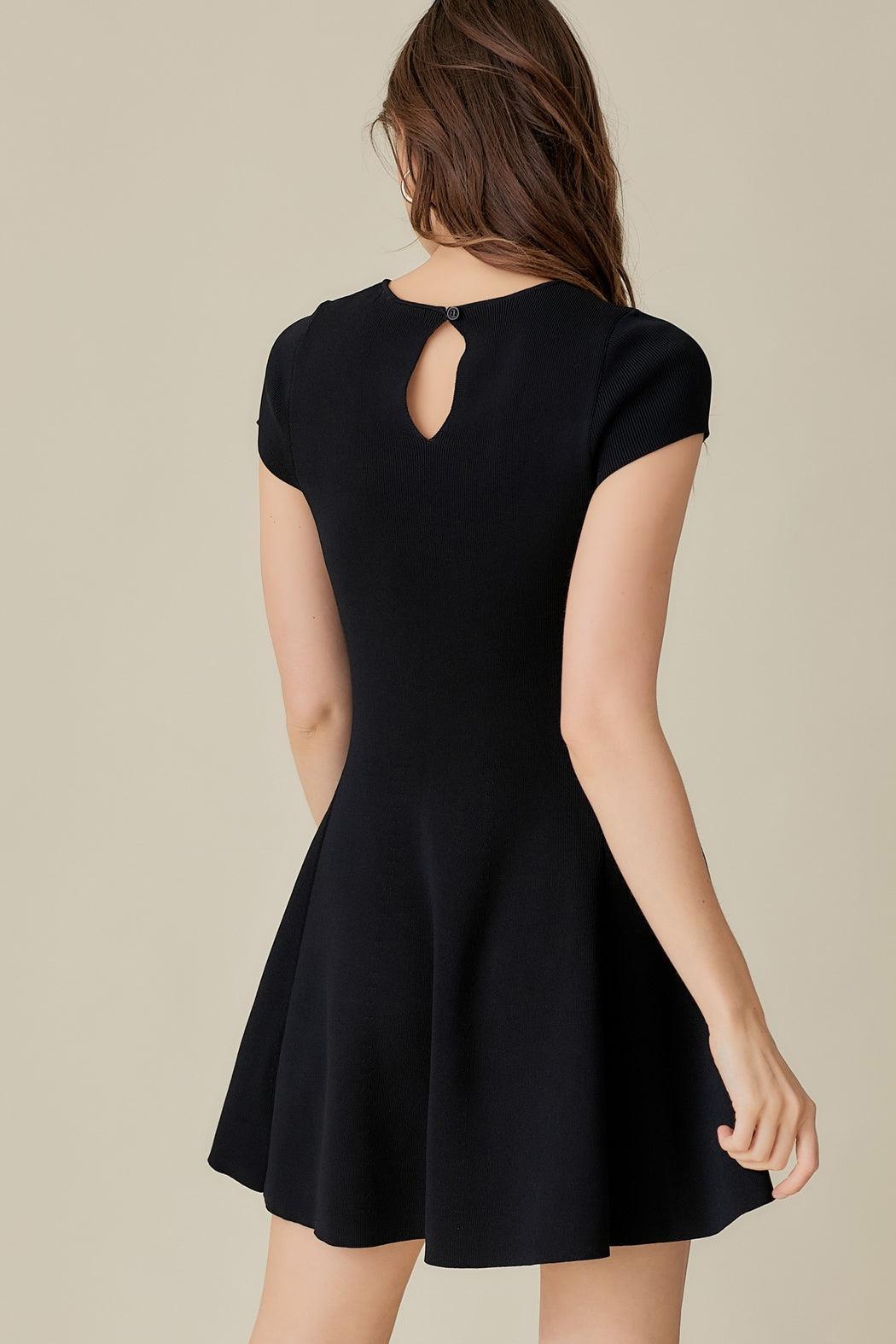 Cap Sleeve Knit Dress Product Image