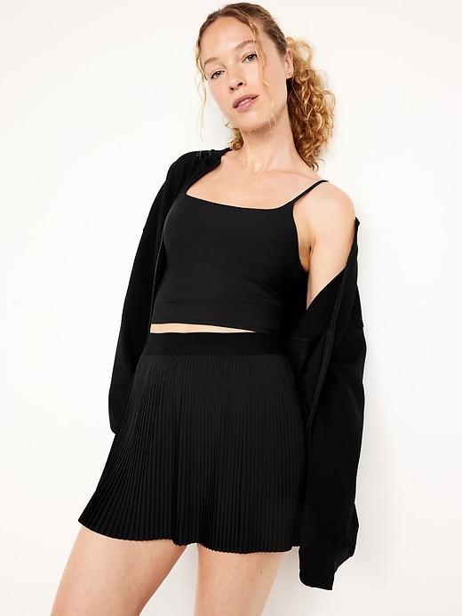 Extra High-Waisted StretchTech Micro-Pleated Skort Product Image