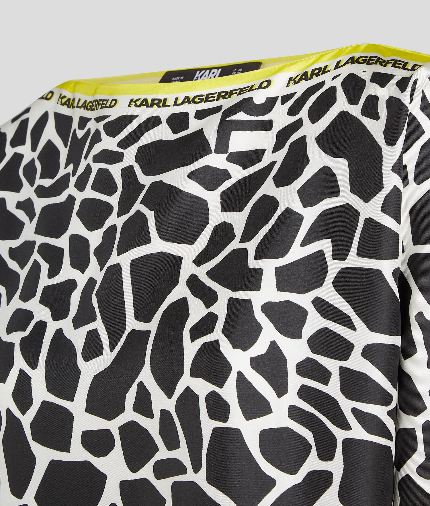 GIRAFFE-PRINT SILK TUNIC SHIRT Product Image