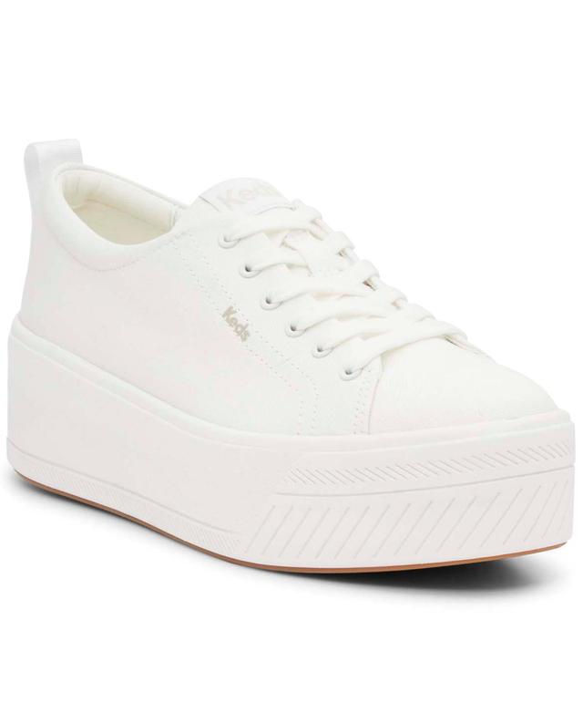 Keds Womens Skyler Canvas Lace-Up Platform Casual Sneakers from Finish Line Product Image