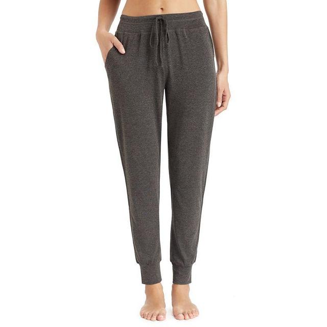 Womens Cuddl Duds Pajamas: Essential Banded Bottom Sleep Pants Grey Heather Product Image