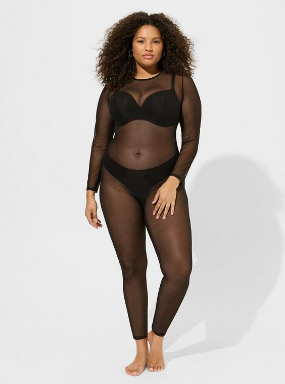 Mesh Long Sleeve Catsuit Product Image