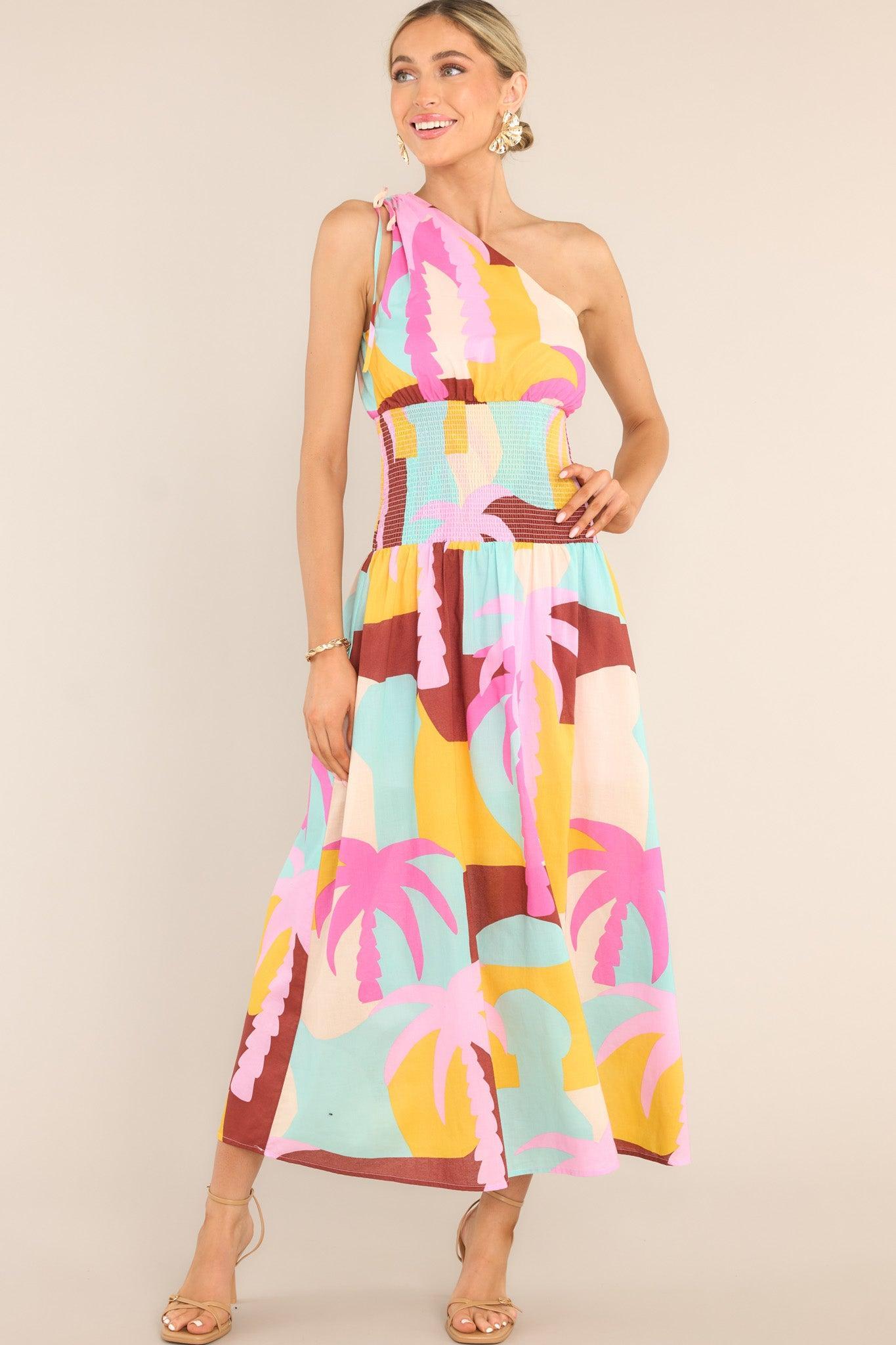 MINKPINK Palmera Multi Print Midi Dress Product Image