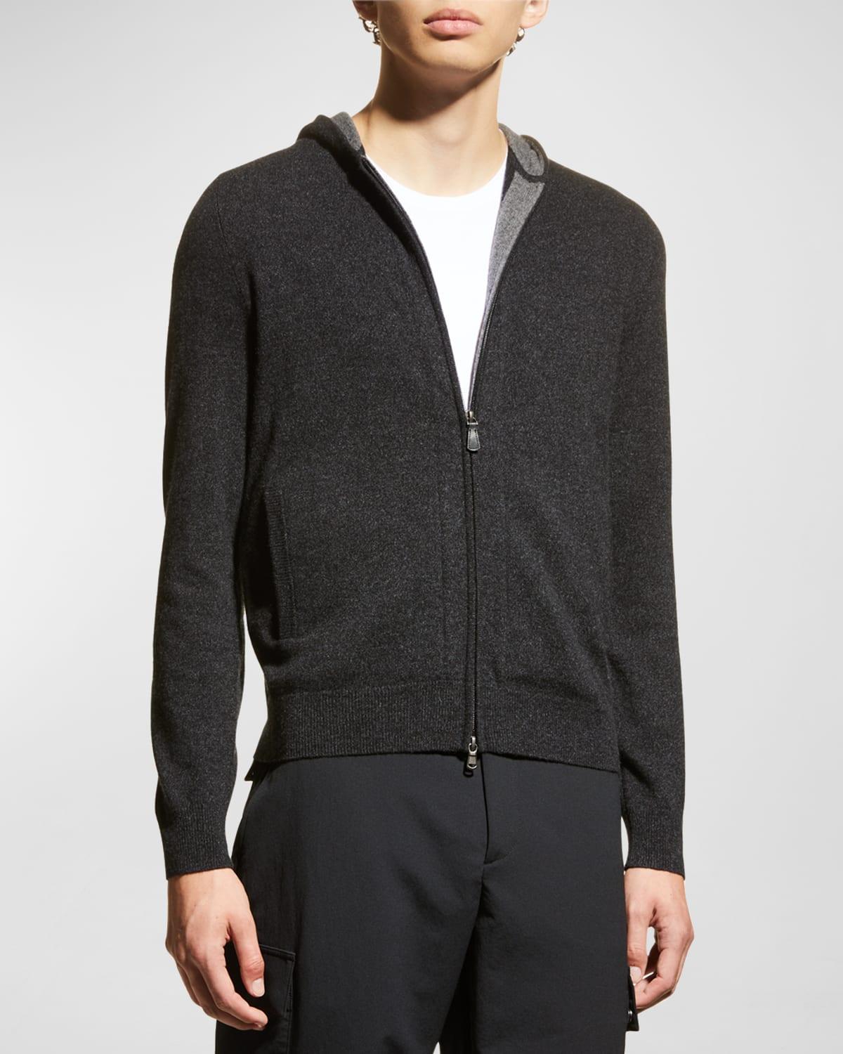 Nomad 1942 Men's Stuyvesant Full-Zip Cashmere Hoodie - Size: MEDIUM - Blue Product Image