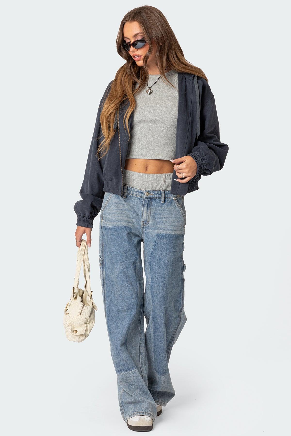 Milly Oversized Cropped Jacket Product Image