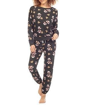 Honeydew Intimates Star Seeker Floral Print Crew Neck Long Sleeve Pajama Set Product Image