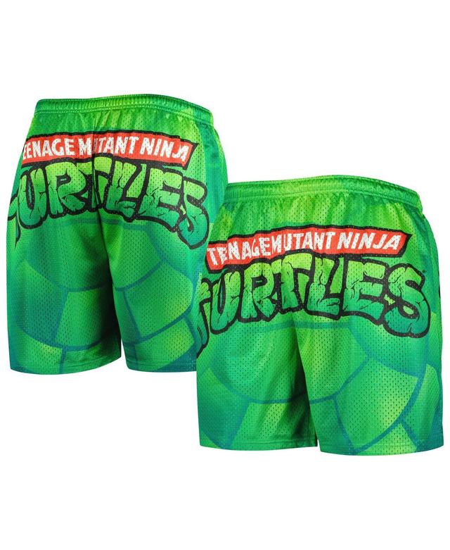 Mens Chalk Line Green Teenage Mutant Ninja Turtles Logo Retro Shorts Product Image