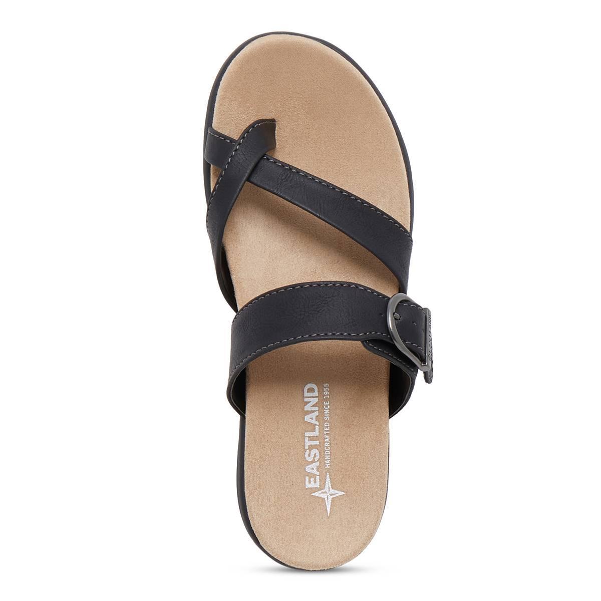 Eastland Sienna Womens Slide Sandals Light Grey Product Image