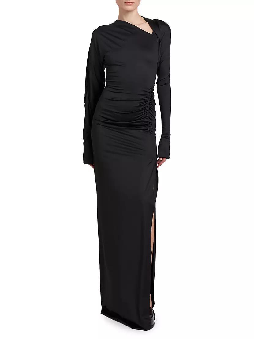 Jersey Ruched Maxi Dress Product Image