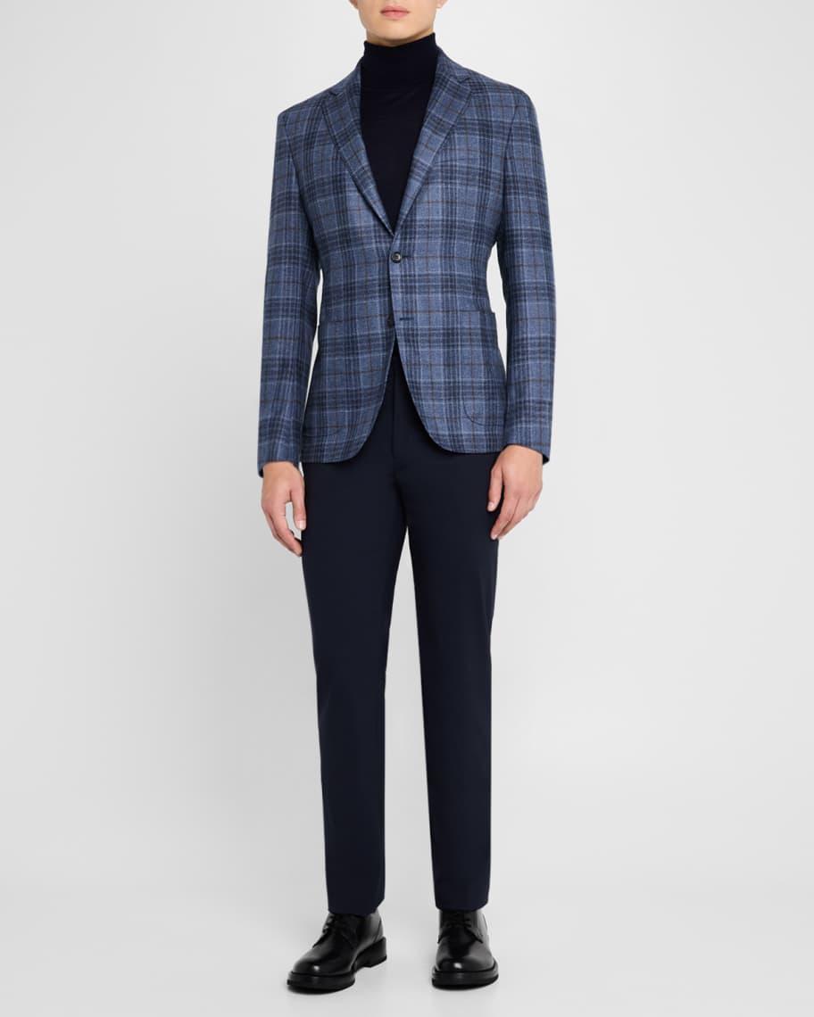 Men's Wool-Silk Check Sport Coat Product Image