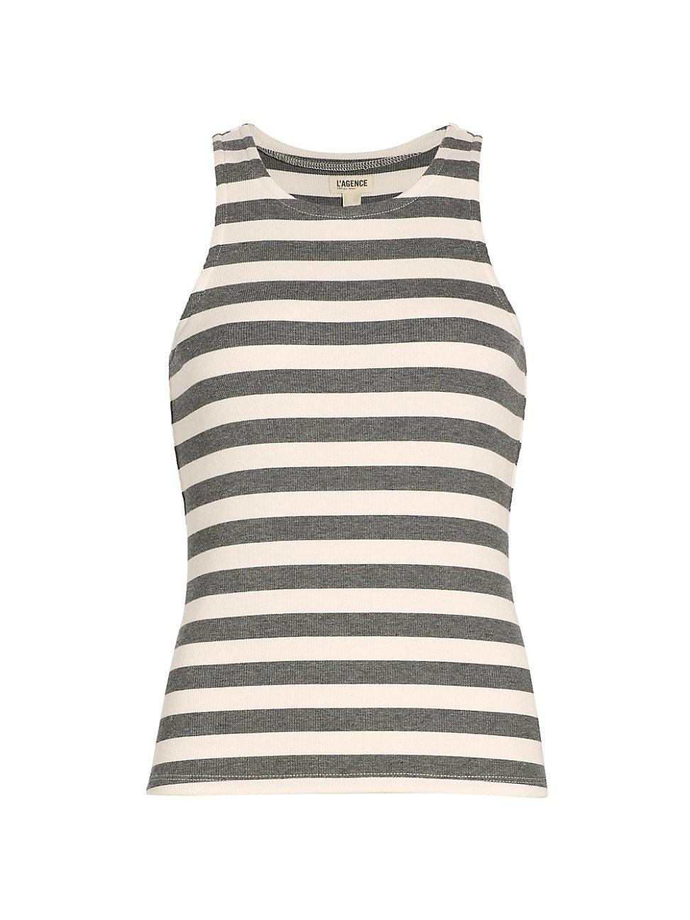 Womens Nia Striped Racerback Tank Product Image