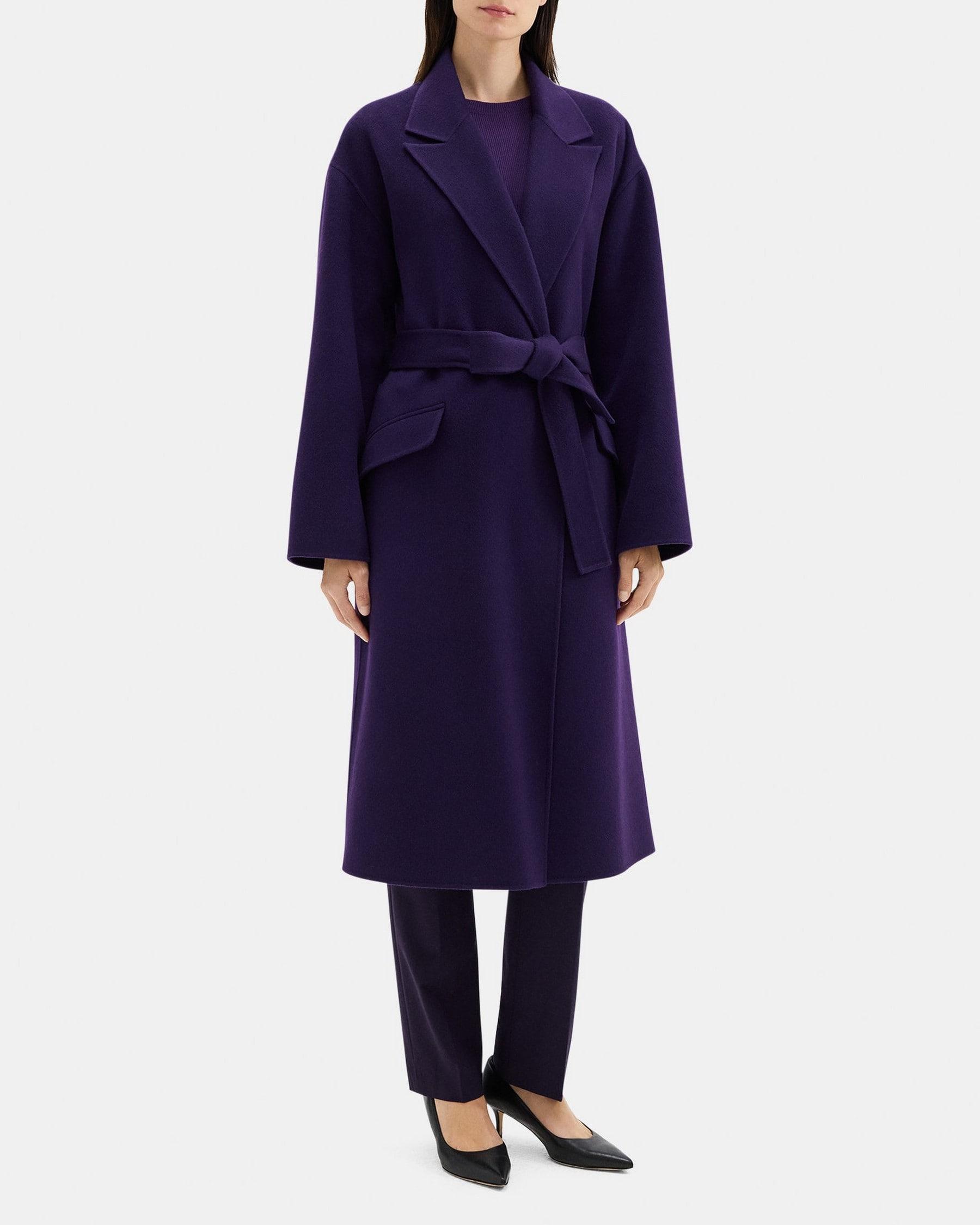 Robe Coat in Double-Face Wool-Cashmere Product Image