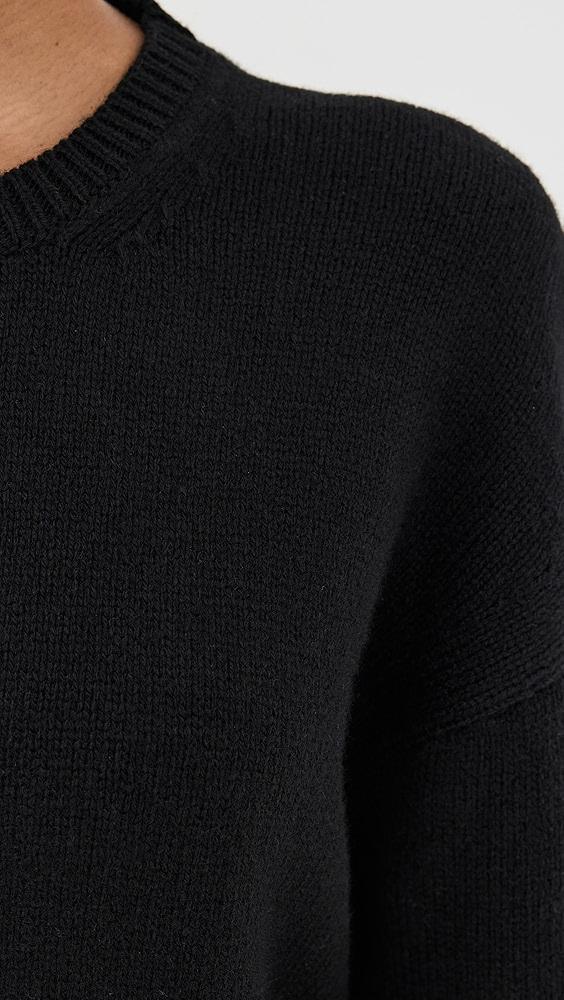 Another Tomorrow Cashmere Knit Sweatshirt | Shopbop Product Image