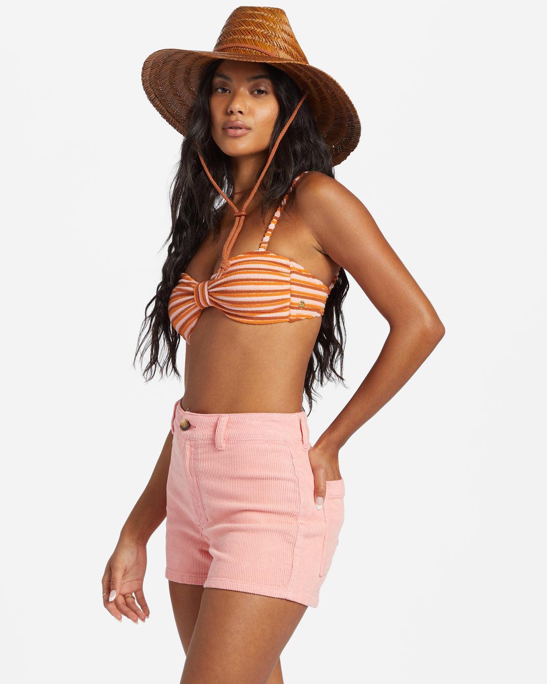 Free Fall Corduroy Shorts - Flamingo Female Product Image