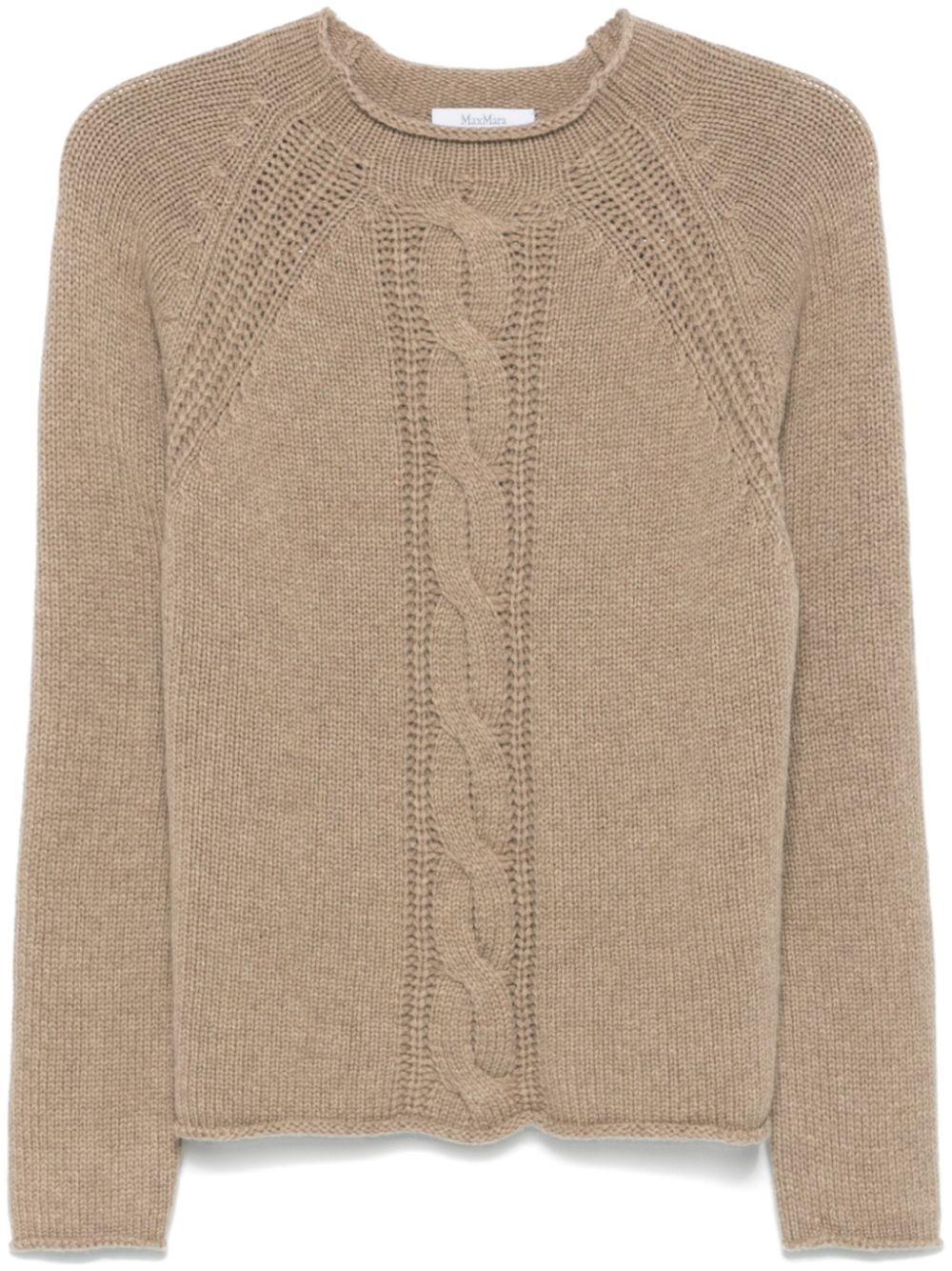 MAX MARA Cashmere Sweater In Brown Product Image