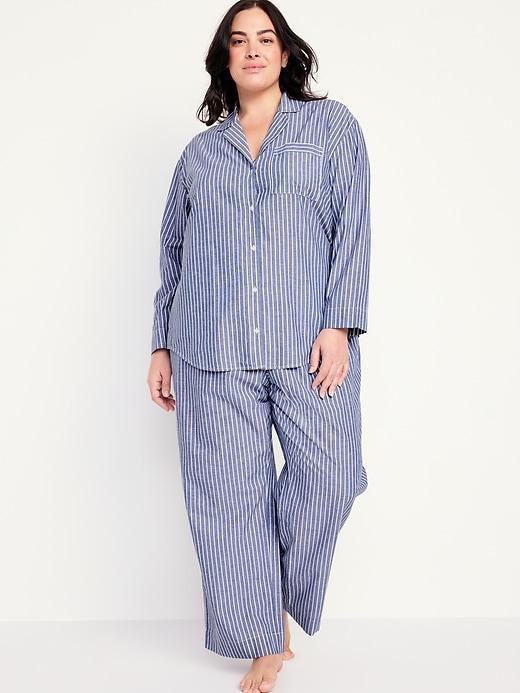 Poplin Pajama Pant Set Product Image