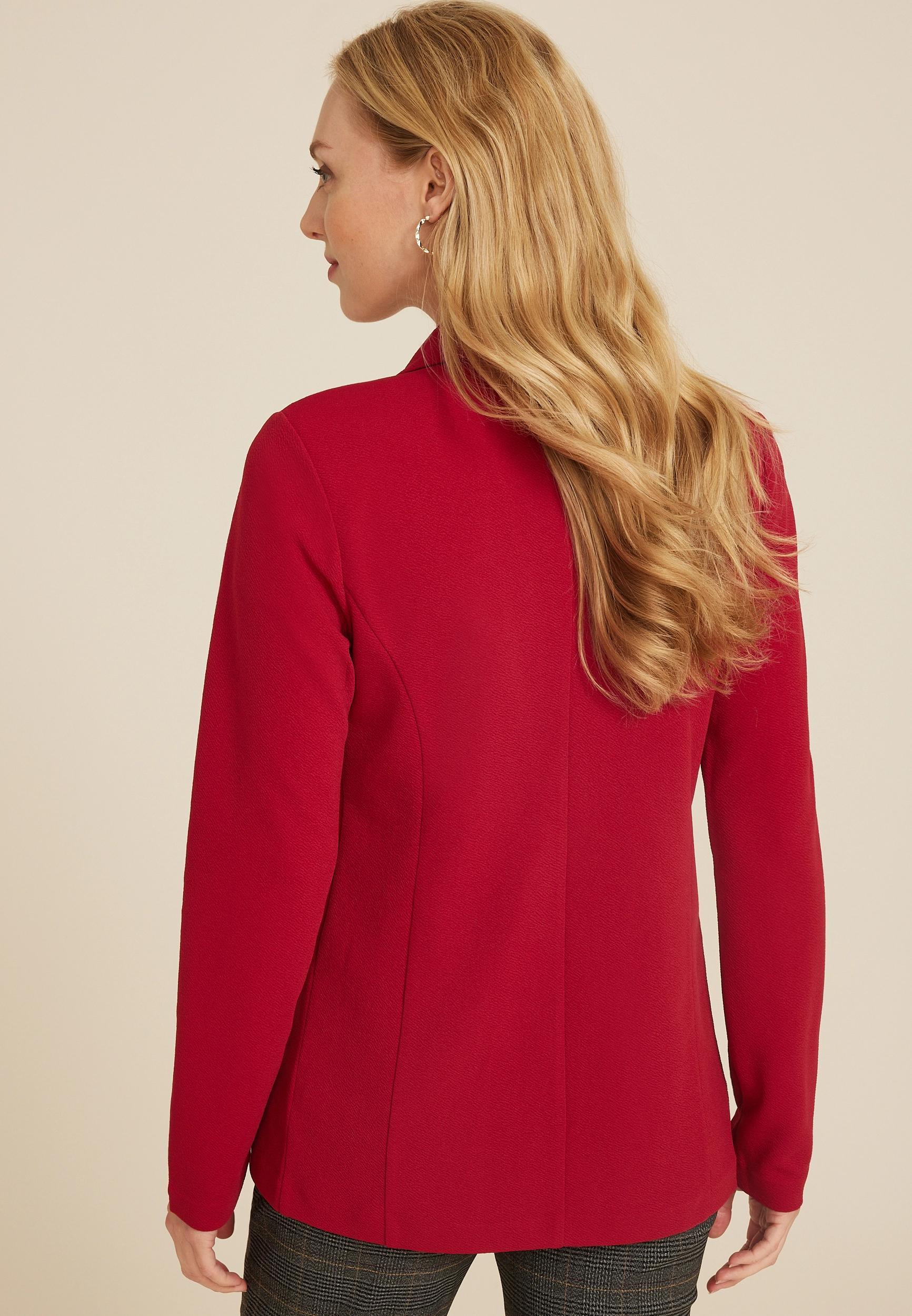 Versa Open Front Long Sleeve Blazer Product Image