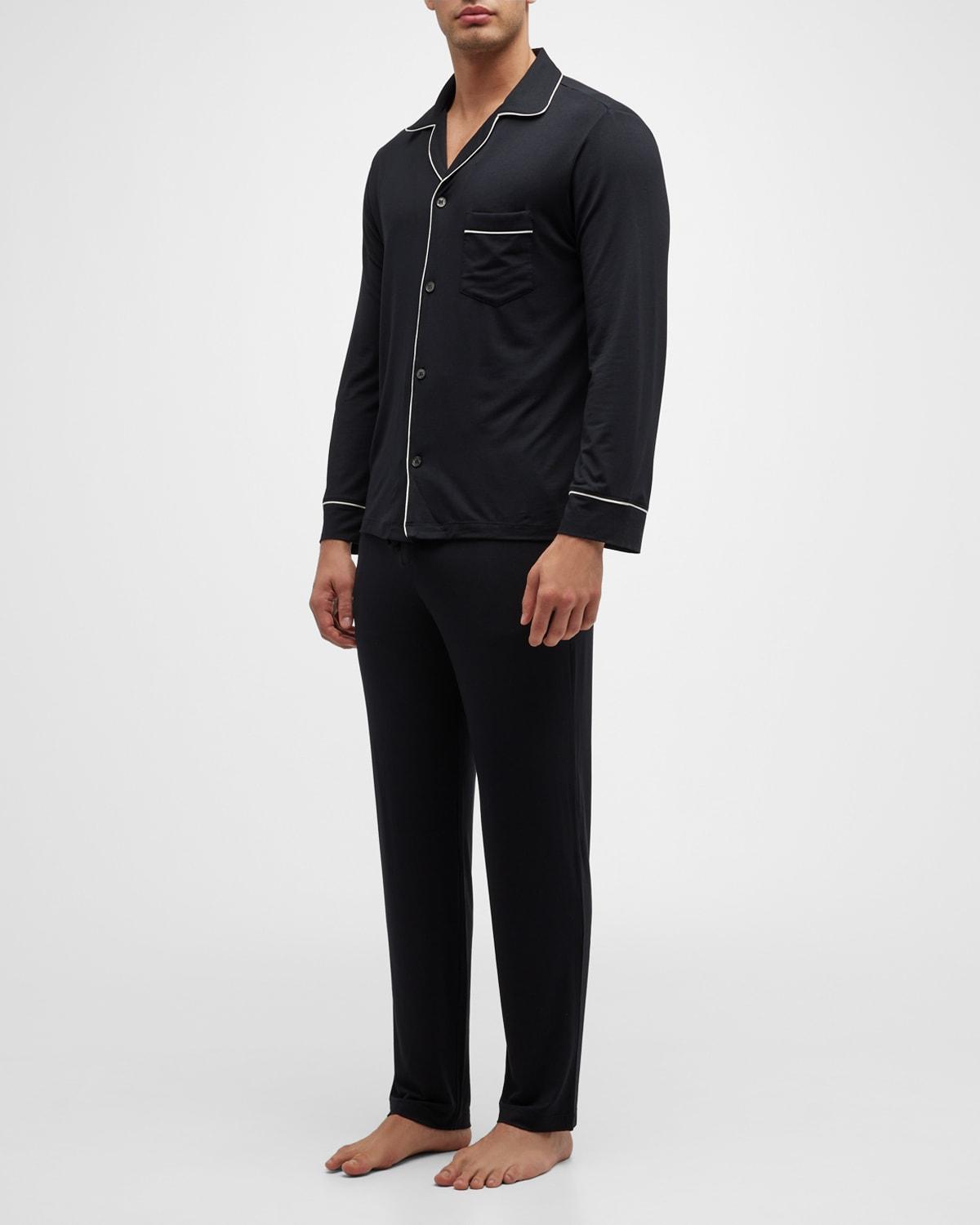 Mens William Long-Sleeve Pajama Set Product Image