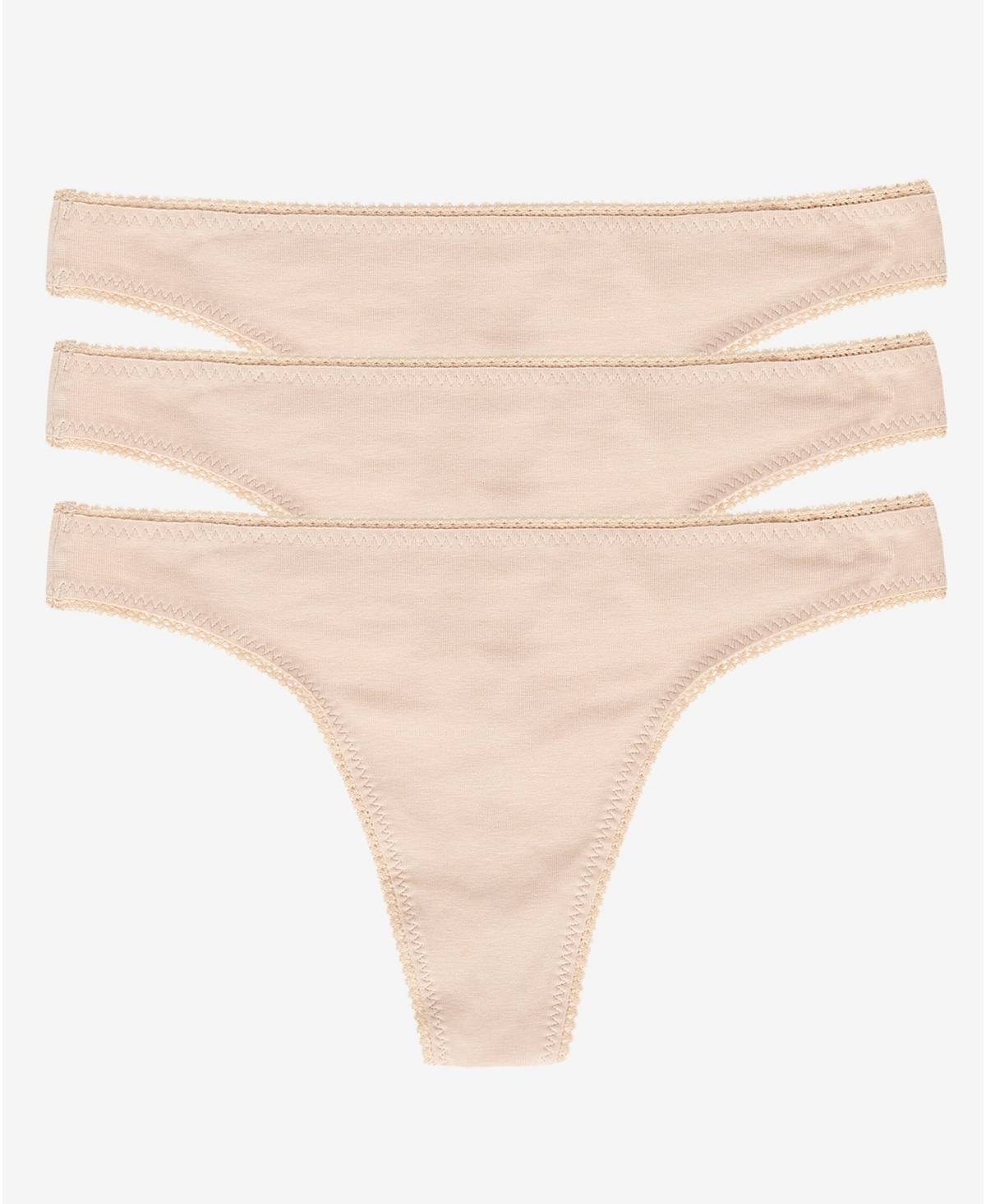 On Gossamer Cabana Cotton 3-Pack Thongs Product Image