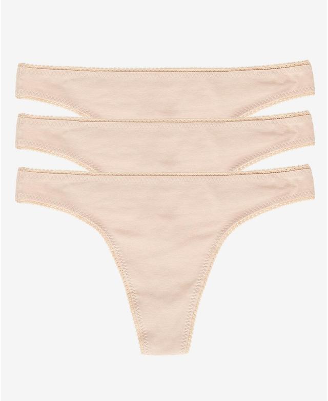 On Gossamer Cabana Cotton 3-Pack Thongs Product Image