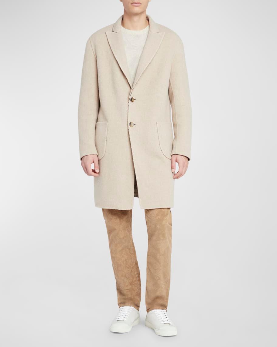 Men's Wool Oversized Two Button Topcoat Product Image