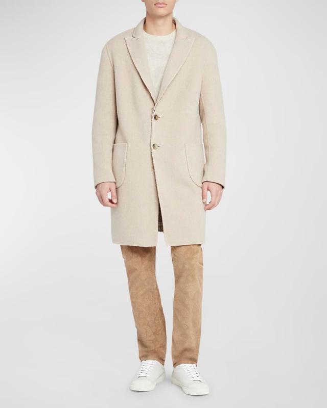 Men's Wool Oversized Two Button Topcoat Product Image