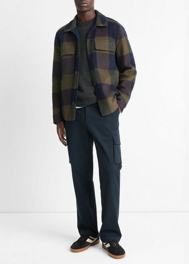 Plaid Splittable Shirt Jacket Product Image