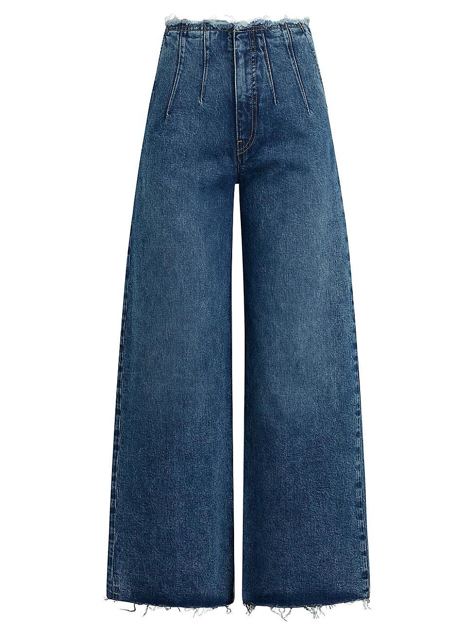 Womens James Petite High-Rise Wide-Leg Jeans Product Image